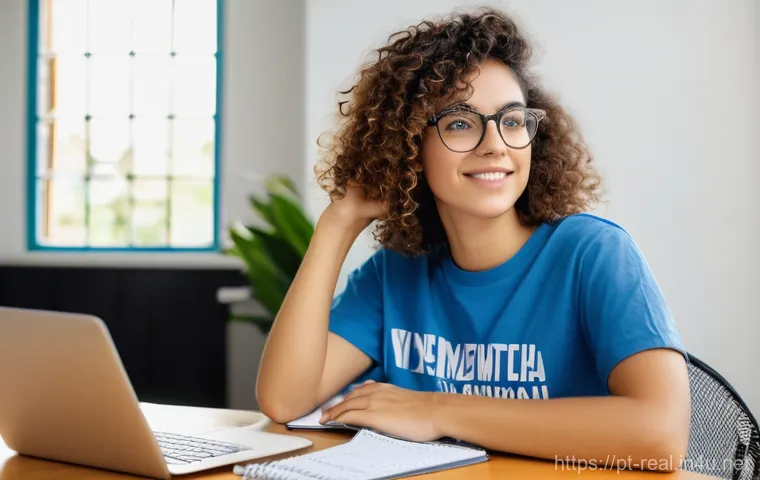 공인중개사 시험 준비를 위한 주간 계획표 - **Prompt:** A young Brazilian woman in her late 20s, with short, curly brown hair and glasses, is in...