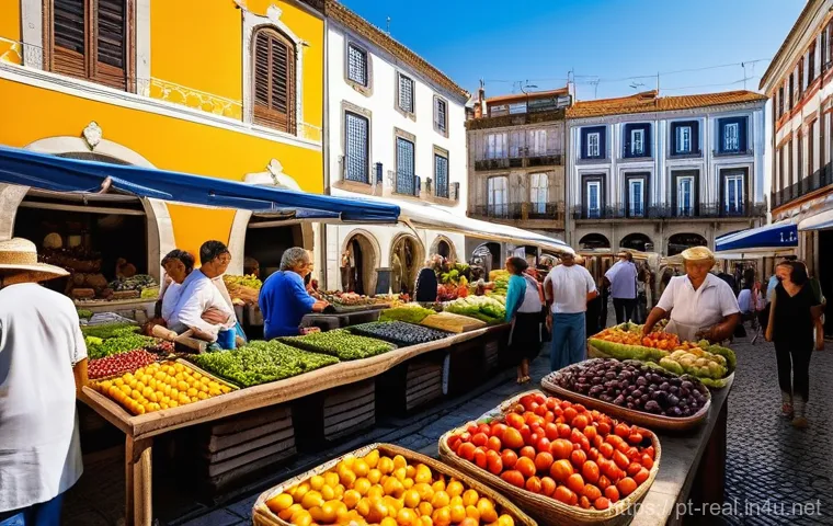 공인중개사 연봉 평균 및 지역별 차이 - A serene and picturesque Portuguese coastal village scene during golden hour. Whitewashed houses wit...