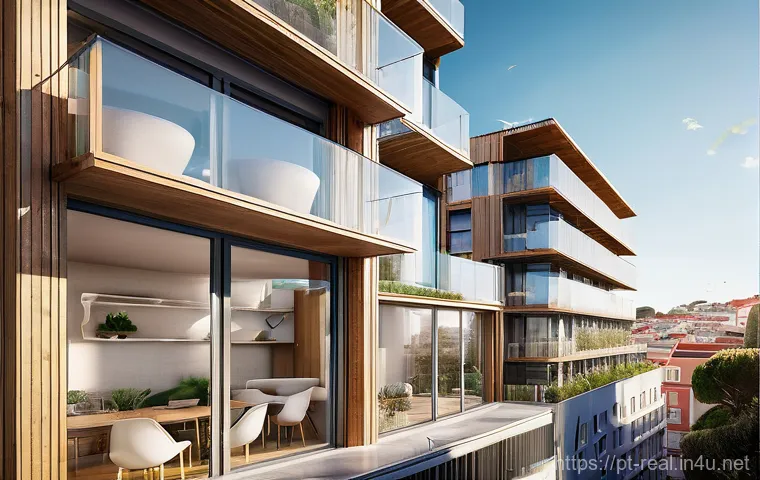 공인중개사와 지역 부동산 정책 변화에 대한 연구 - **Prompt:** A vibrant, futuristic architectural rendering of a modern, eco-friendly residential buil...